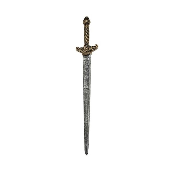 NET TOYS Excalibur épée épée de Chevalier argenté 90 cm Chevalier épée épée médiévale déguisement Accessoires