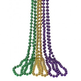 AOVNA Collier de perles assorties Mardi Gras - Collier de perles de carnaval - Fil de perles coloré fluo pour accessoires de 
