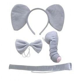 kyaoayo ensemble de serre-tête animaux，Animaux Costume Enfants Déguisement，nsemble de Costume Animal Oreilles Bandeau Queue，p