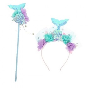 Toyvian 1 Ensemble DAccessoires De Sirène Pour Filles Attaches Pour Cheveux Tenues De Petite Fille Attaches Pour Cheveux De 