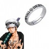 Anneau daccessoires de Cosplay danime pour One Piece, Anneau réglable Accessoires de Bijoux de Mode Cadeau