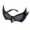 Amosfun 2 pcs Bat Batman Masque Lunettes De Soleil Batgirl Masque pour Les Yeux Photo Props Halloween Cosplay Costume Mascara