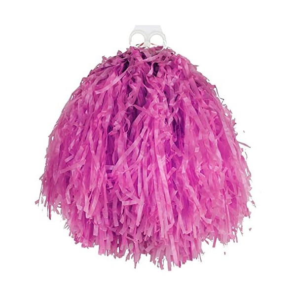 I LOVE FANCY DRESS LTD Jumbo Cheerleader Pompon - Paquet de 1 - Pompon à Pompon Rouge avec Prise pour Les Doigts - ÉUA Améric