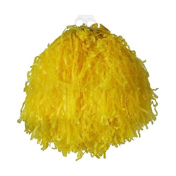 I LOVE FANCY DRESS LTD Jumbo Cheerleader Pompon - Paquet de 1 - Pompon à Pompon Rouge avec Prise pour Les Doigts - ÉUA Améric