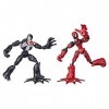 Marvel Spider-Man Bend and Flex - Venom Vs Carnage Figurines Flexibles de 15 cm, pour Enfants