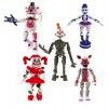 AIVENTING FNAF Ours lumineux Freddy Foxy Sister Lieu daction dhorreur Figurines FNAF Joints mobiles pour enfants, anniversa