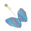 Toyvian 2 Pièces Papillon Ailes DAnge Accessoires Mignons Ailes Costume Filles Déguisement Enfants Ailes Accessoires Cosplay