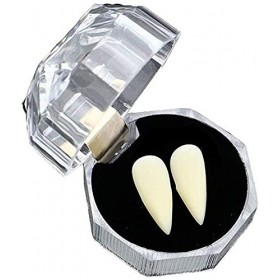 Serpent Chat Halloween Dentures Résine Effrayant Vampire Fangs Fausses Dents Fête Déguisement Accessoires, Blanc, 13 mm