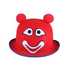 TOYANDONA Accessoires Rouges Vêtements Pour Garçons Feutre Rouge Chapeau De Clown Pour Enfants Jeu De Rôle De Clown Pour Enfa