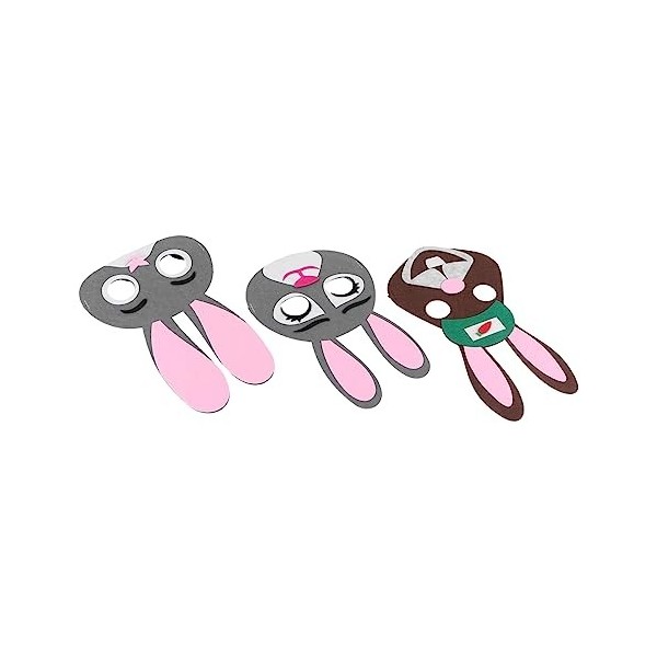 Toyvian 3 Pièces Lapin Pour Enfants Accessoire Photo Nouveauté Costume Ma Enfants Accessoires De Pâques Animal Pour Enfants C