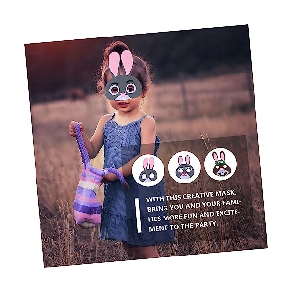 Toyvian 3 Pièces Lapin Pour Enfants Accessoire Photo Nouveauté Costume Ma Enfants Accessoires De Pâques Animal Pour Enfants C