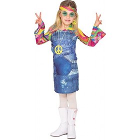 Fyasa 706464-t01 Hippie Cowgirl Enfant Costume de déguisement, Medium