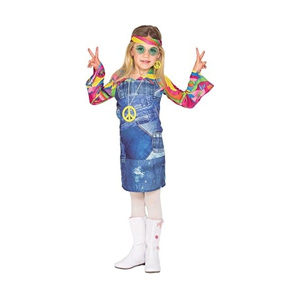 Fyasa 706464-t01 Hippie Cowgirl Enfant Costume de déguisement, Medium