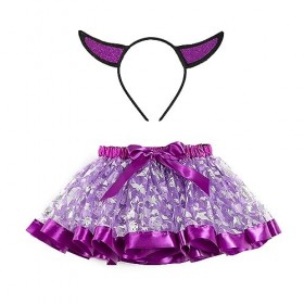 Hifot Deguisement Halloween Fille,Citrouille Jupe Tutu Bandeau Accessoire Halloween,Costume Carnaval Halloween Cosplay Fille