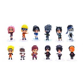 Indorasen Lot de 12 figurines Uchiha Itachi Uchiha Sasuke