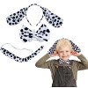 LAMEK Serre-têtes Oreilles Chien Cravate Chien Queue Chien Kit de 3 Pièces Accessoires de Déguisement Chien pour Enfant Carna