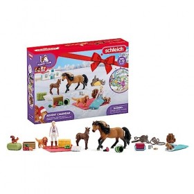 Schleich 98982 Calendrier de lavent Horse Club 2023, dès 5 Ans, Horse Club - Coffret, 24 pièces