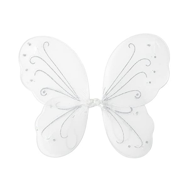 Nenjindz Ailes de Fée Enfants Papillon Déguisement 1 Pièce Ailes dAnges Rose avec Bandoulière Élastique Accessoire de Fête p