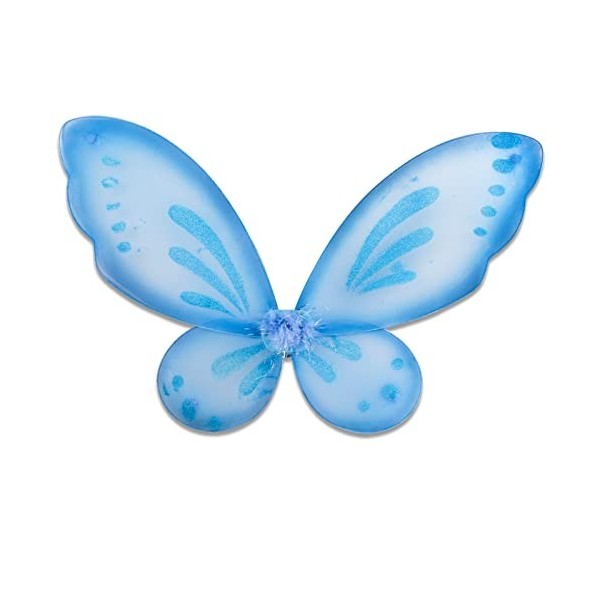 Nenjindz Ailes de Fée Enfants Papillon Déguisement 1 Pièce Ailes dAnges Rose avec Bandoulière Élastique Accessoire de Fête p