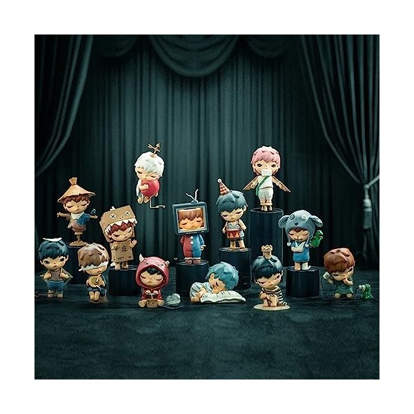 POP MART Hirono Mime Series Figures Collectible Character Series 1 Box 6,3 cm Personnage articulé Premium Design Cadeaux pour
