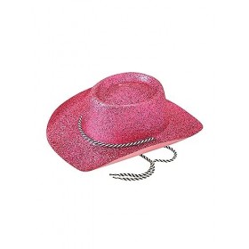 Armona Trading LTD Lot daccessoires de déguisement pour poupée rose et chapeau de cowboy à paillettes
