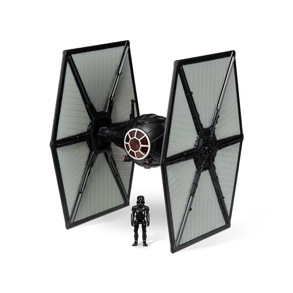 Bizak Star Wars Micro Galaxy Squadron Tie Fighter du Premier Ordre - Véhicule de 8 cm avec microfigurine Pilote Tie de la Pri