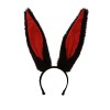 Oreilles de Lapin Bandeau,Bande de Cheveux Coiffure Accessoire Deguisement Lapin Pâques Bandeau Cosplay Animaux Tête Elastiqu