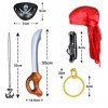 Gxhong 6PCS Accessoires de Costume de Pirate, Pirate Cosplay Accessoires, Pirates Accessoires Kit avec Cache-œil Pirate, dor