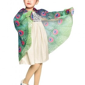 LOVIVER Cape de Paon Aile de Paon Cosplay Prop Déguisement Mascarade Déguisement Costume Film Thème Costume Cape pour Accesso