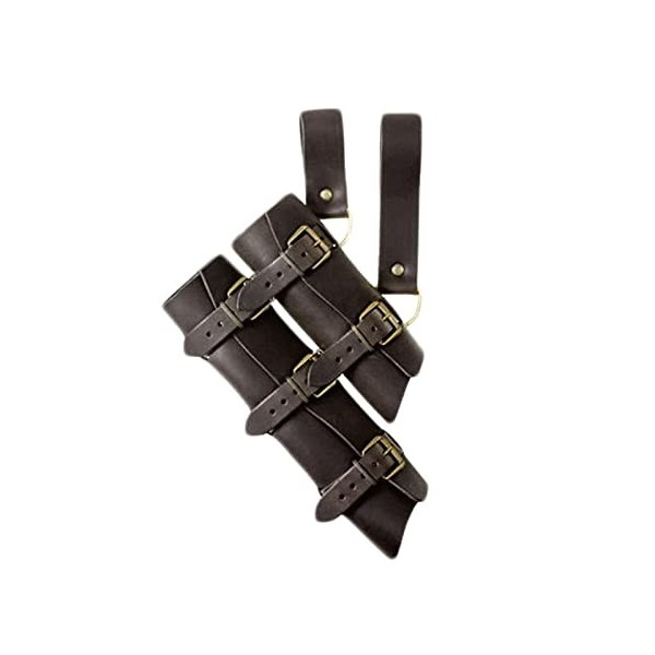 PRATYAHARA Porte-Épée Universel En Cuir PU - Ceinture Pour Épée Médiévale Rapière Gauche Droite, Noir