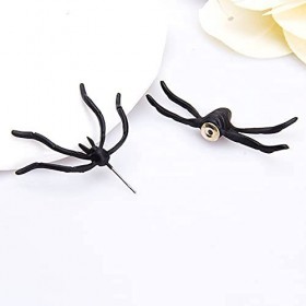 Lot de 2 boucles doreilles araignée pour femme - Accessoires de déguisement pour Halloween
