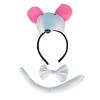 Lovelegis Set serre-tête – Queue – Noeud papillon – Animaux – Femme – Costume de déguisement carnaval Halloween Cosplay Acces