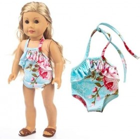 Aeromdale Maillot de bain bikini à bretelles pour poupée de 46 cm, accessoire de costume 1 pièce E 