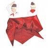 Krause & Sohn Foulard Rouge Accessoires de Costume Rouge Pionnier Thälmann DDR soirée à thème Carnaval Triangle Foulard en Ti