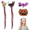 Lot de 6 bandeaux pour Halloween, accessoires pour cheveux pour Halloween, déguisement, cosplay, fête, accessoires de décorat