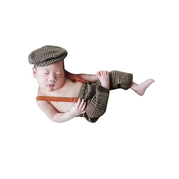 Surakey Costumes de Photographie Props Nouveau-né Bébé, Bébé Photographie Accessoires Photo Set, Tenues des garçons pour la P