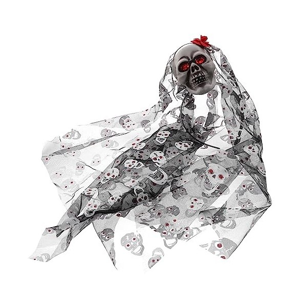 Toyvian Casque Halloween Crâne Halloween Décor Cheveux Accessoires Maquillage Bandeau Décor Bandeau Jeu De Rôle Accessoires H