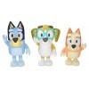 Bluey Jouets : Bingo, Bluey & Honey Lot de 3 figurines de jeu – 3 figurines avec pièces mobiles – 3 figurines daction de lé