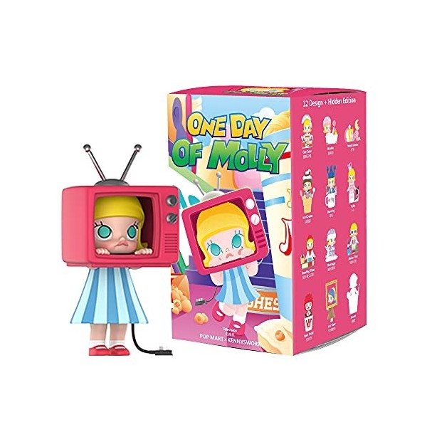 POP MART Mega Space Molly 100 % Series 2 Boîte de 6,3 cm Personnage articulé Premium Design cadeaux pour femmes Boîte aveugle