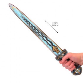 Liontouch - Épée Viking, Rouge | Jouet médiéval en Mousse du Chef Harald pour Le Jeu dimitation des Enfants avec Un thème No