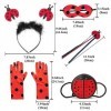 VGMANNTA Deguisement Coccinelle Enfant Ensemble Daccessoires Ladybug Deguisement Fille Bijoux Lady Bug Dress Up Kit Hallowee