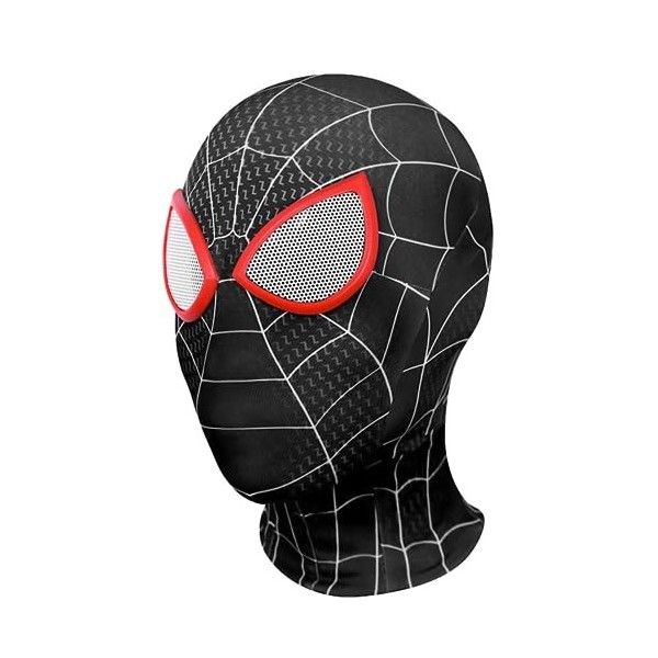 Biuebinc Masque de héros Spiderman pour enfants et adultes, masque de super-héros pour enfants, léger et respirant pour Hallo