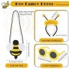 HIFOT 3 Pcs Deguisement Abeille Enfant Accessoires Sac Abeille Lunette Deguisement Abeille Bandeau Abeille Costume Animaux En