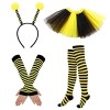 Déguisement Femme de Abeille, Deguisement Adulte Drole, Deguisement Carnaval pour Enfant, Costume de Abeille Tutu Jupe, Acces