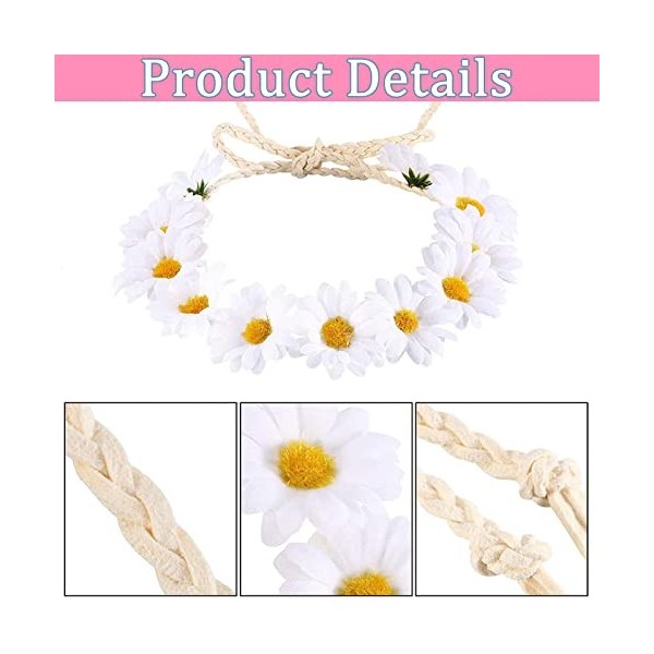 5 Pièces Accessoires de Costume Hippie, Ensemble de Costume Hippie, Collier et Boucles DOreilles Signe de Paix, Lunettes de 