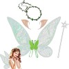 HIQE-FL Ailes dange Adulte,Ailes de Fée Enfant,Fairy Wings Adult,Ailes de Fée Papillon pour Filles,Ailes de Fée Déguisement,