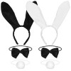 Tête Bandeau Oreilles de Lapin,Serre-tête Oreilles de Lapin en Peluche,Costume Déguisement Accessoires Lapin pour Enfants Pâq