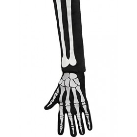 Funidelia | Gants squelette pour fille et garçon Squelette, Tête de mort, La Faucheuse, Horreur - Accesoires pour enfant, acc