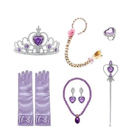 ZOOMPIL Princesse Dress Up Accessoires, Princesse Dress Up Diadème, Filles Princesse Déguisement Accessoires Cadeau pour Enfa