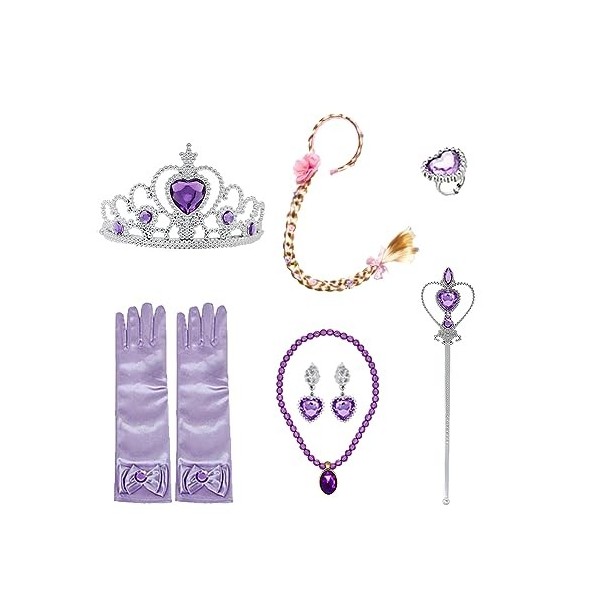 ZOOMPIL Princesse Dress Up Accessoires, Princesse Dress Up Diadème, Filles Princesse Déguisement Accessoires Cadeau pour Enfa